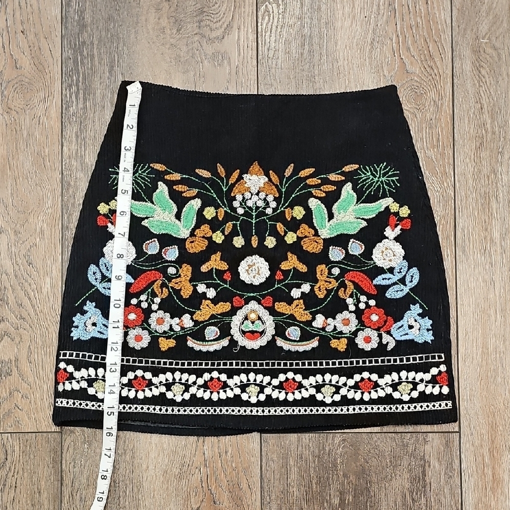 Mini, Skirt, Embroidered, corduroy, Dance, Wedding, Casual, Date, Holiday, Fun